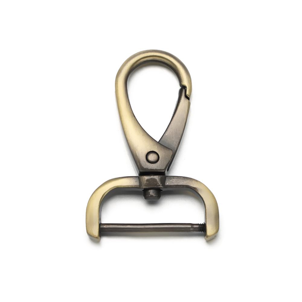 16mm/20mm/26mm Metal Belt Keychain Trigger Clips Pet Leash Hooks Detachable Snap Hook Leather Strap Buckles