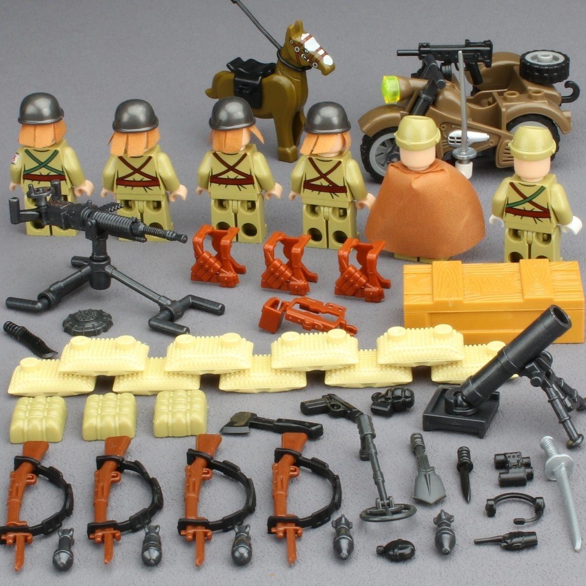 

Non-Toxic Military Building Blocks Weapons Wwii Japanese Army Soldier Armored Vehicle Tank Cannon Truck Action Figure Model Bricks Toys