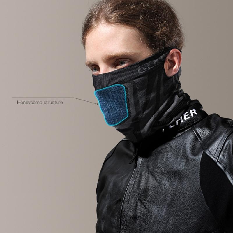 Men Women Motorcycle Mask Fleece Thermal Face Mask Keep Warm Riding Breathable Balaclava Biker-Winter Windproof Ski Mask