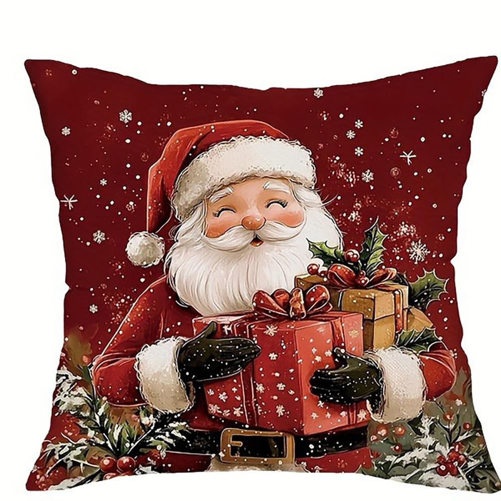 1pcs Christmas-themed Pillow Covers Set ,Suitable for Christmas home decoration pillowcase, without pillow core.