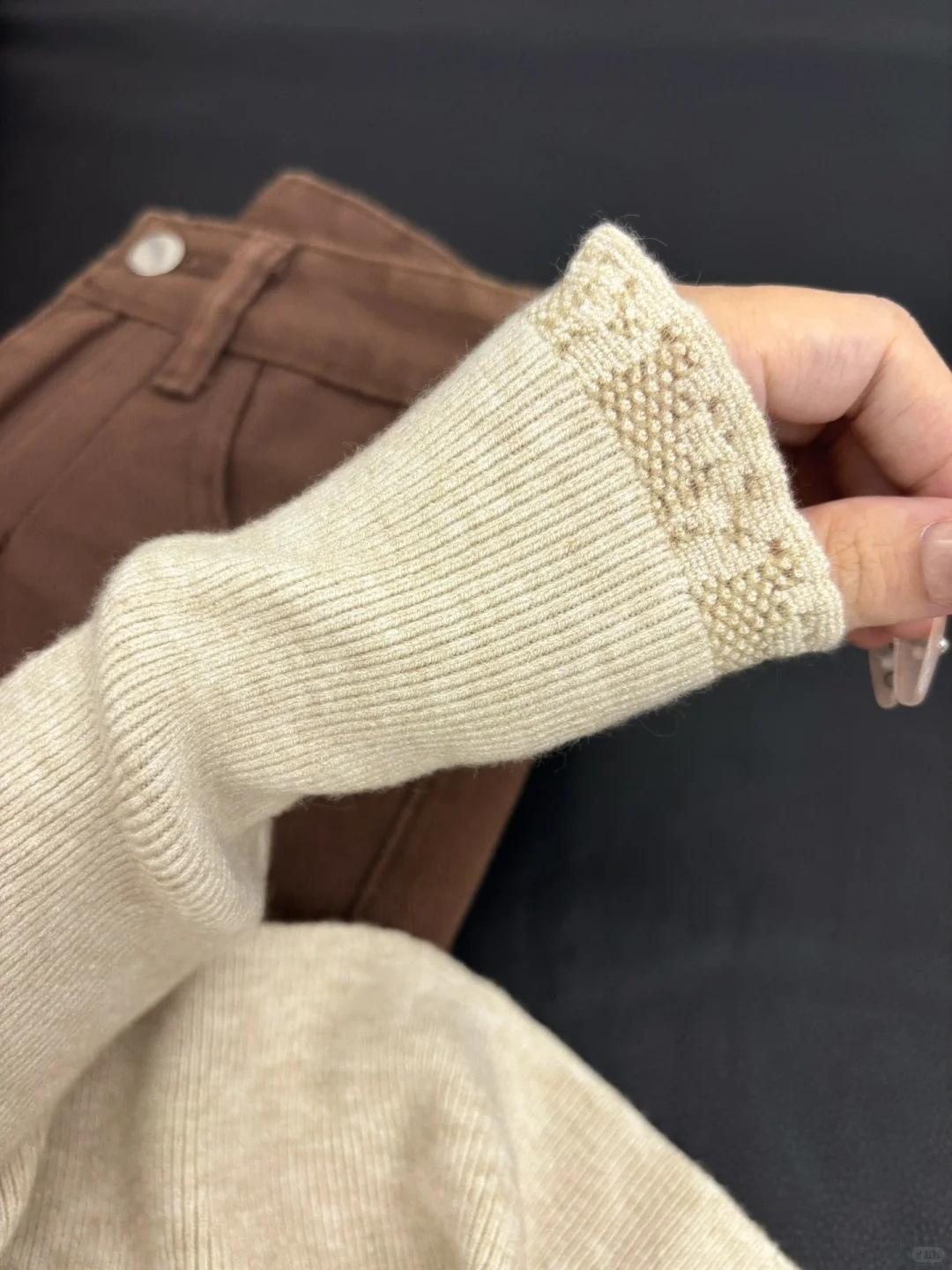 

Lace fungus lace long-sleeved knitted sweater autumn and winter inner bottoming shirt top semi-turtleneck stacked solid color sweater women L