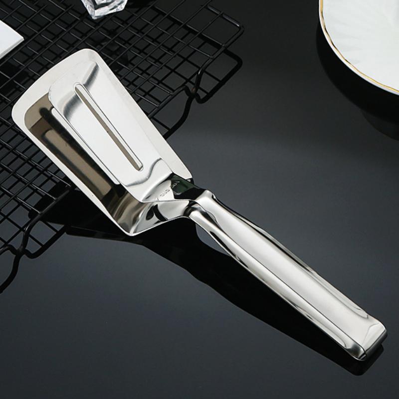 Bratschaufel-Clip aus Edelstahl, multifunktionale Steak-Grillzange, Bratenfisch-Spatel-Clip, Brot-Clip, Haushalts-Küchenwerkzeug