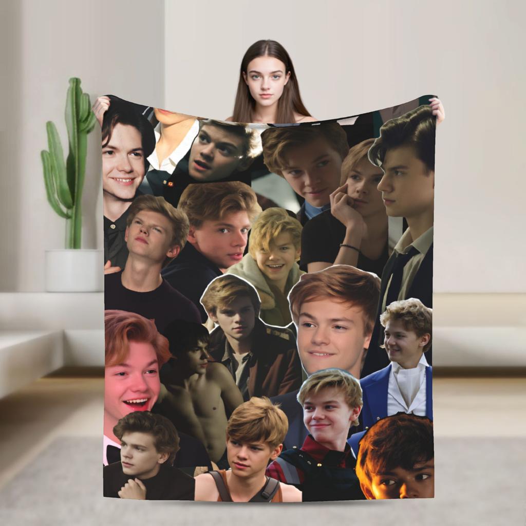 Newt X Thomas Flannel Blanket The Maze Runner  Movie Warm Soft Throw Blanket for Bedroom Picnic Fashion Bedspread Sofa Bed Cover