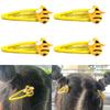 Pack of 5 Cute Bee Hair Clips for Kids Mixed ABS Plastic Hairpins Lightweight Girls Hair Accessories Multi Color Set