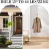 Foldable Hooks, 4-Pack Gold Folding Coat Hooks Heavy-Duty Zinc Alloy Folding Wall Hooks Folding Hooks Wall-Mounted for Hanging Coat Towels Clothes