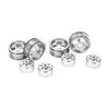RC Wheel Rim Hub Aluminum Alloy for WPL Fj40 C14 C24 B14 B24 B16 B36 1 16 Model VehiclesSilver