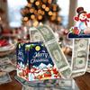 1Set Christmas Cash Gift Box Happy 2026 New Year Decoration Surprise Money Pulling Xmas Navidad Santa Claus Gift Money Envelope