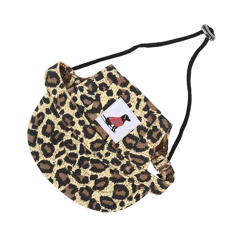 Pet Baseball Hat Adjustable Summer Stylish Dog Outdoor Sunbonnet with 2 Ear Holes for Outdoor