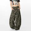 Retro Camo Cargohose Unisex Locker Weites Bein Jeanshose Streetwear Lässiges Outfit