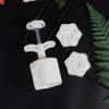 Plastic Mooncake Stamp Cute Flower Shape Mooncake Mold Festival DIY Hand Press Mooncake Cutters Pastry Decorating Gadget