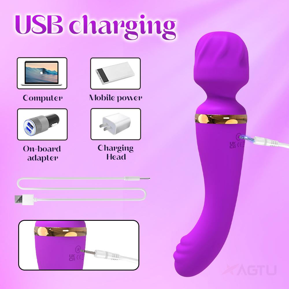 AV Vibrator G Spot Magic Wand Clitoris Stimulator Strong Vibration Powerful Dildos 10 Modes Massager Adult Sex Toys for Woman