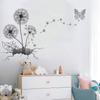 3D Dandelion Butterfly Wall Stickers Living Room Bedroom Children Room Decoration Wallpaper