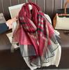 Silk Wool Scarf Shawls and Wraps for Women Foulard Headkerchief Luxury Brand Hijab New Lady Pashmina Scarves Bandana Poncho