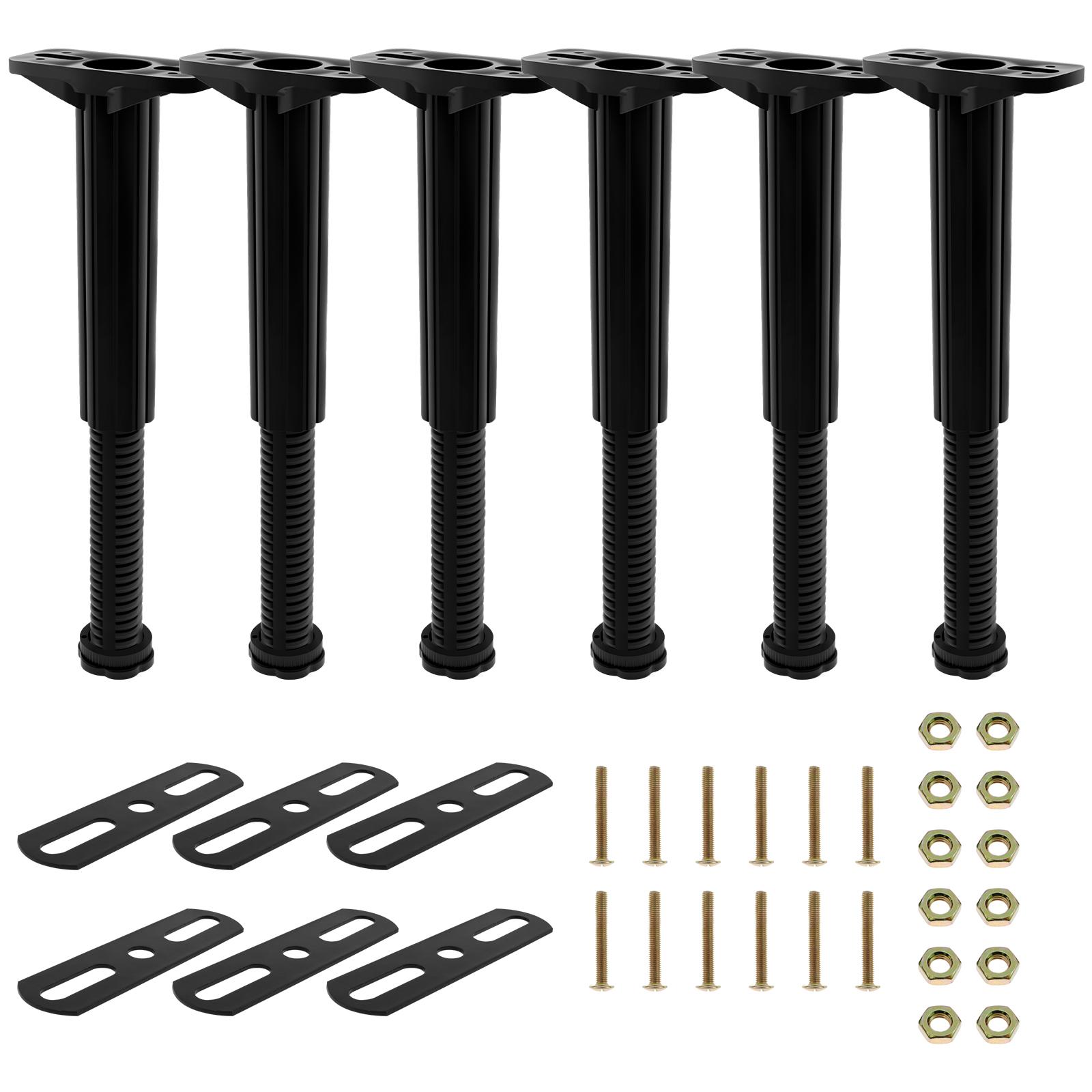 6 шт. Улучшенная телескопическая ножка-опора для балки кровати, регулируемая опорная скоба для дна кровати, центральная опорная ножка для каркаса