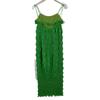 MAISON SPECIAL 21231265201 23Stainless Steel Green Double Pleated One Piece Dress F greenUsed