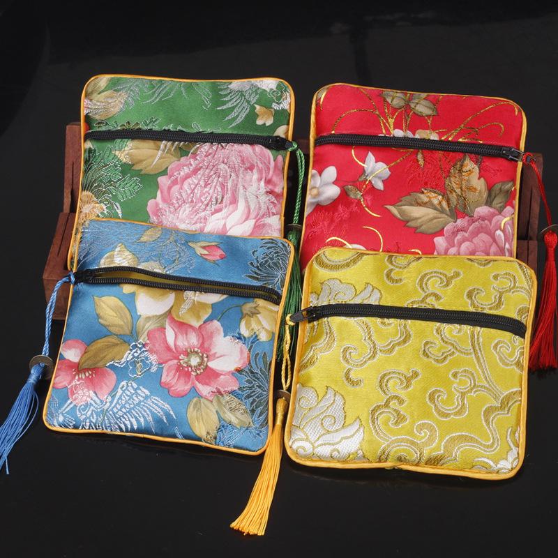 Chinese Osmanthus Embroidered Silk Brocade Sachet - Ethnic Style