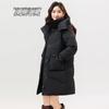 SNOWFLYING Women's Classic Hooded Long Thickened Duck Down Jacket
