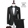 Herren Slim-Fit Hochzeits- & Business-Anzugset - Formelle Kleidung für Bräutigam & Trauzeugen