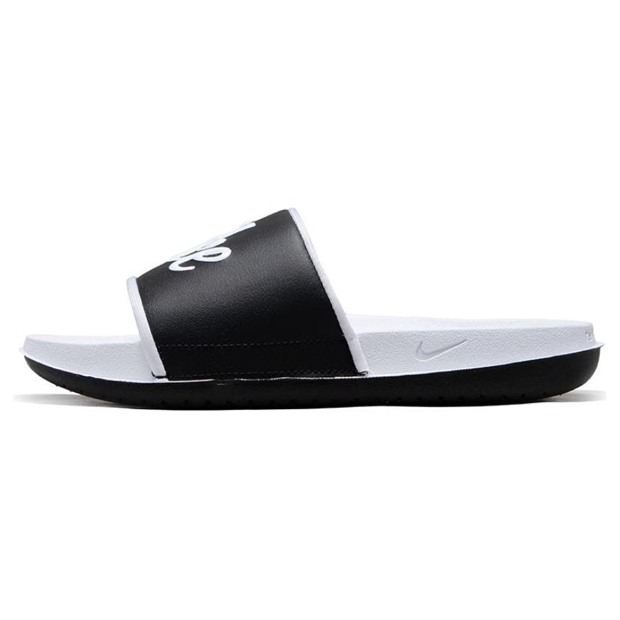 Nike Offcourt Slides  White Black Mismatched  Women s FQ7646-100 35.5 черный белый