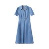 INMAN Women's Retro A-line Lantern Sleeve Dress