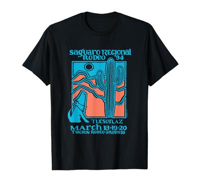 Retro Rodeo Saguaro Tucson Arizona Vintage Tee T-Shirt