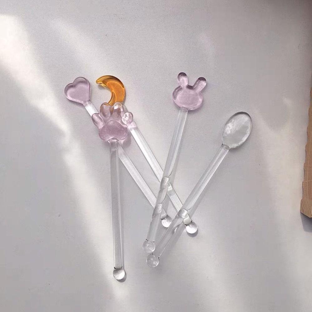 

For Family Gatherings Juice Mixing Coffee Tools Swizzle Sticks Dessert Stick Stir Bar Spoon Stick Flower