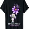 Ich werde für dich daran denken Lila Elefant Alzheimer-Aufklärung T-Shirt