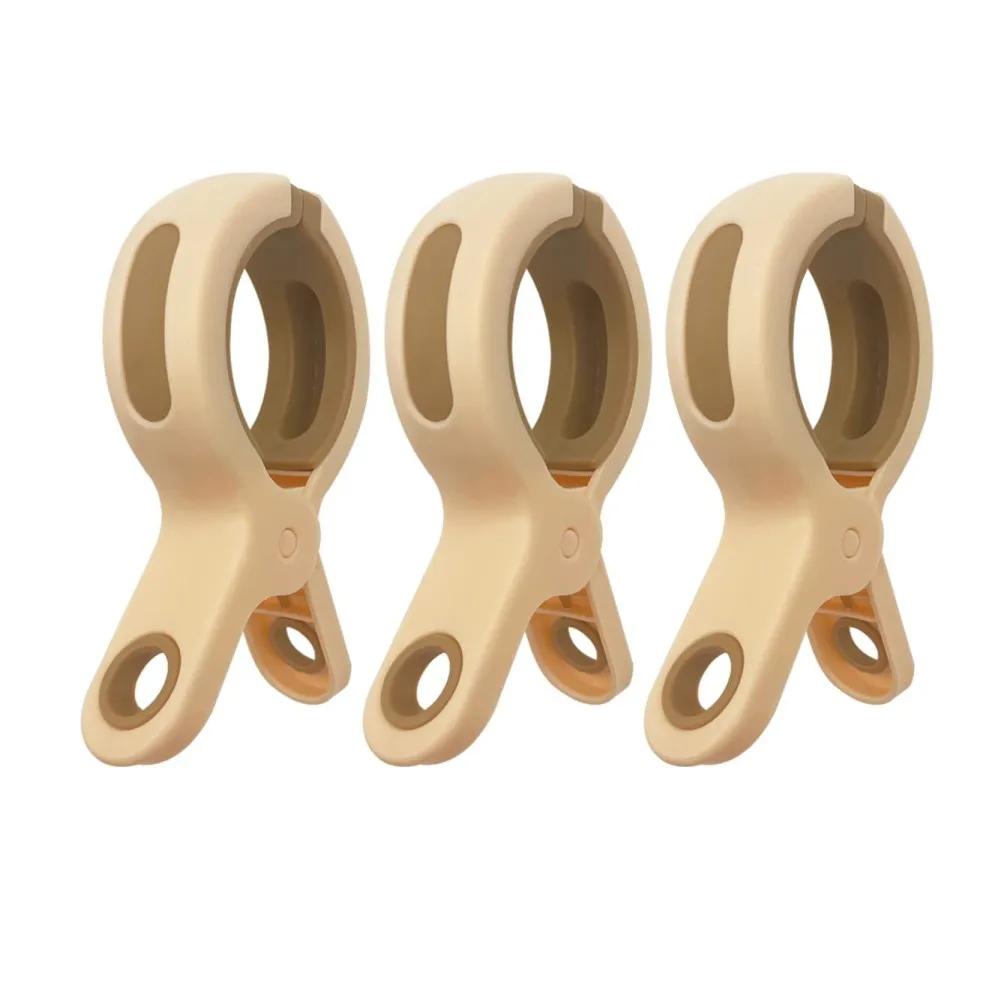 3/6Pcs Beach Towel Clips Reusable Large Windproof Clothes Pegs Plastic Strong Clothespins Laundry Tong for Blankets Coats Towel