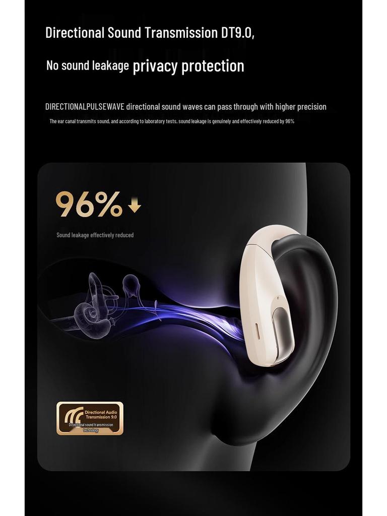 2025 Air Conduction Wireless Bluetooth Noise-Cancelling Sports Earphones with High-Quality Sound & Long Battery Life