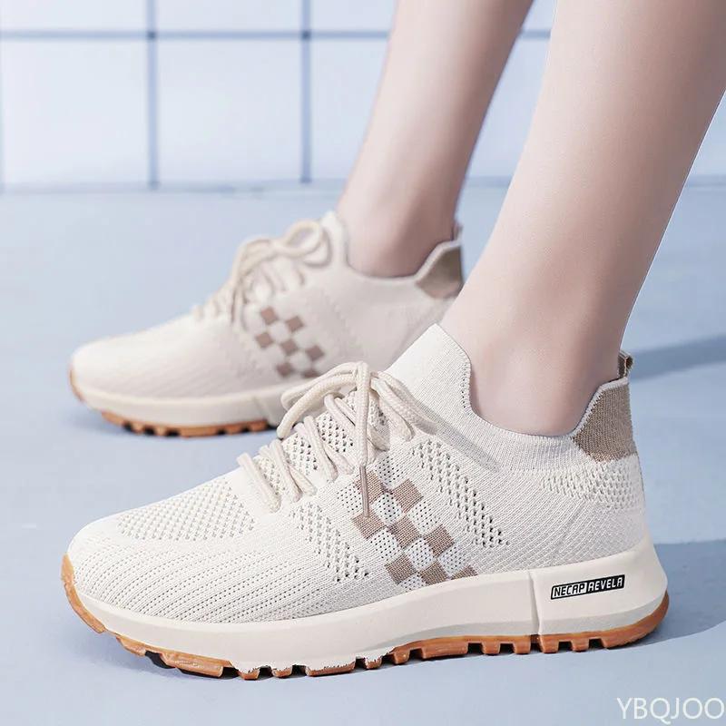 Fashion Women's spring summer Sneakers Casual versatile mesh shoes Trendy lightweight non slip shoe Fashion comfort ladies shoes Mujer