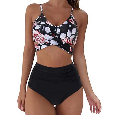 Women's Summer Sexy Color Split Two-Piece Bikini Swimsuit