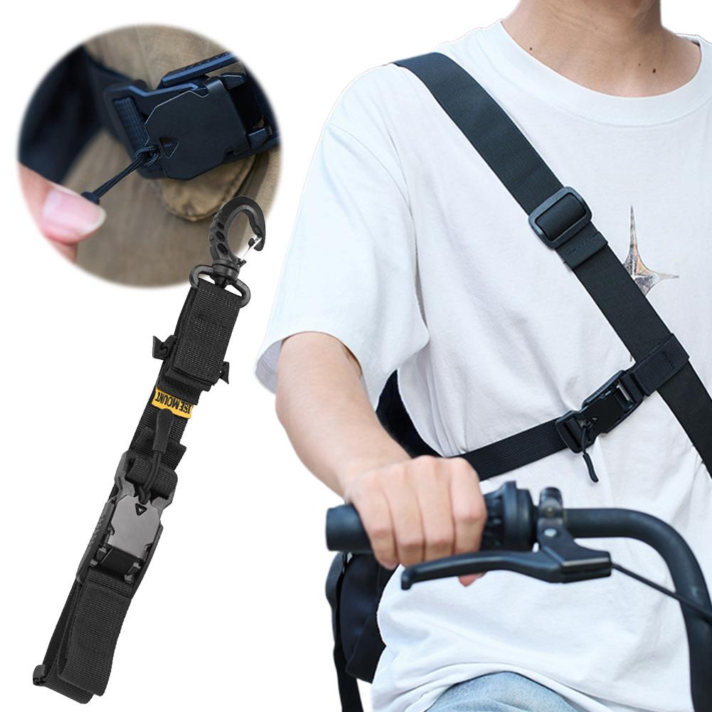 Three Point Auxiliary Backpack Stabilizer Strap Quick Detachable Fixed Shoulder Bag Anti Slip Strap for Sling Packs & Messengers