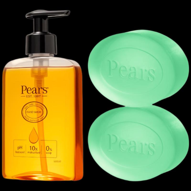 PEARS Moisturizing Crystal Soap & Hand Wash Combo Pack
