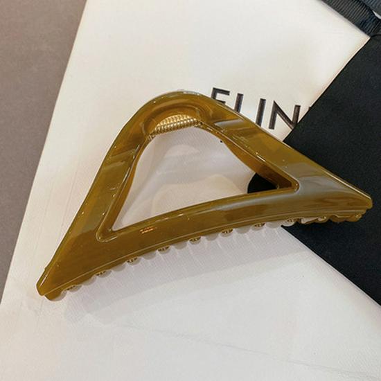 Elegant Large Triangle Hair Clip - Chic Korean Hair Accessory