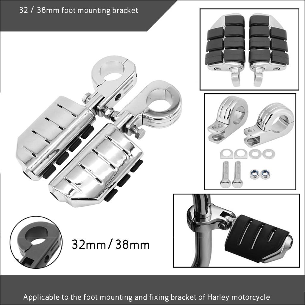 Racing Motorcycle Footpegs with Fixed Brackets Footrest for - As Described
