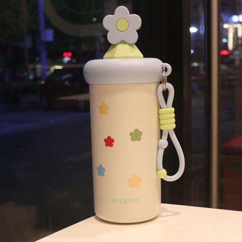 Insulated Cup with Large Capacity and Straw, Portable Water Bottle for Girls, Stylish 2025 New Model, Special Cup for Students Going to School