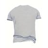 Men's T-shirt Letters Print Summer Trendy Short Sleeve Tees T-Shirts