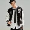 Peacebird Men's Embroidered Casual Baseball Jacket