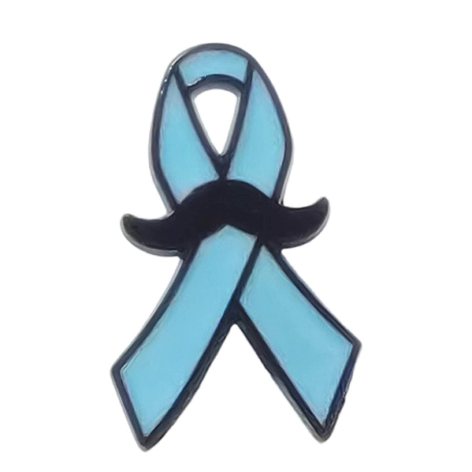 

Lightweight Blue Ribbon Brooch Friendly Secure Pin For Daily Wear