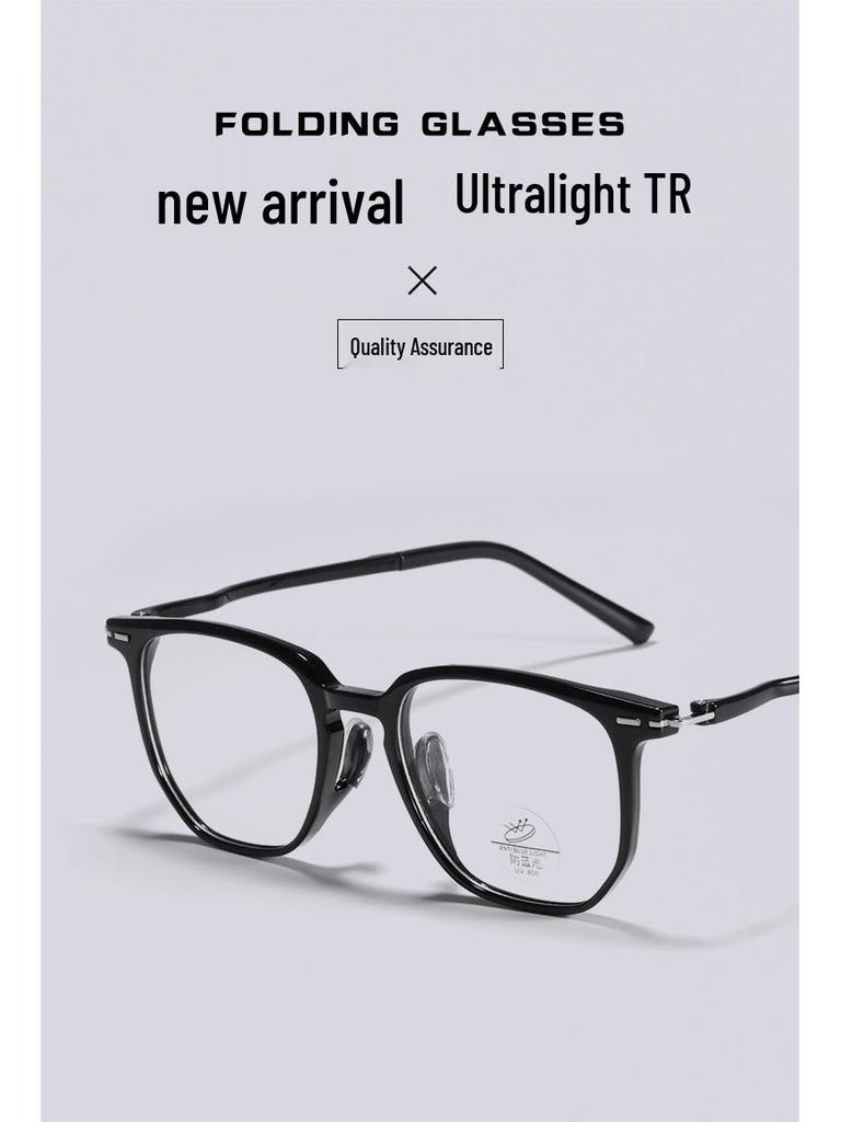 Ultralight TR90 Women's Fashion Polygon Eyeglass Frame with No-Feel Nose Pads, Prescription-Compatible, Large Face Fit