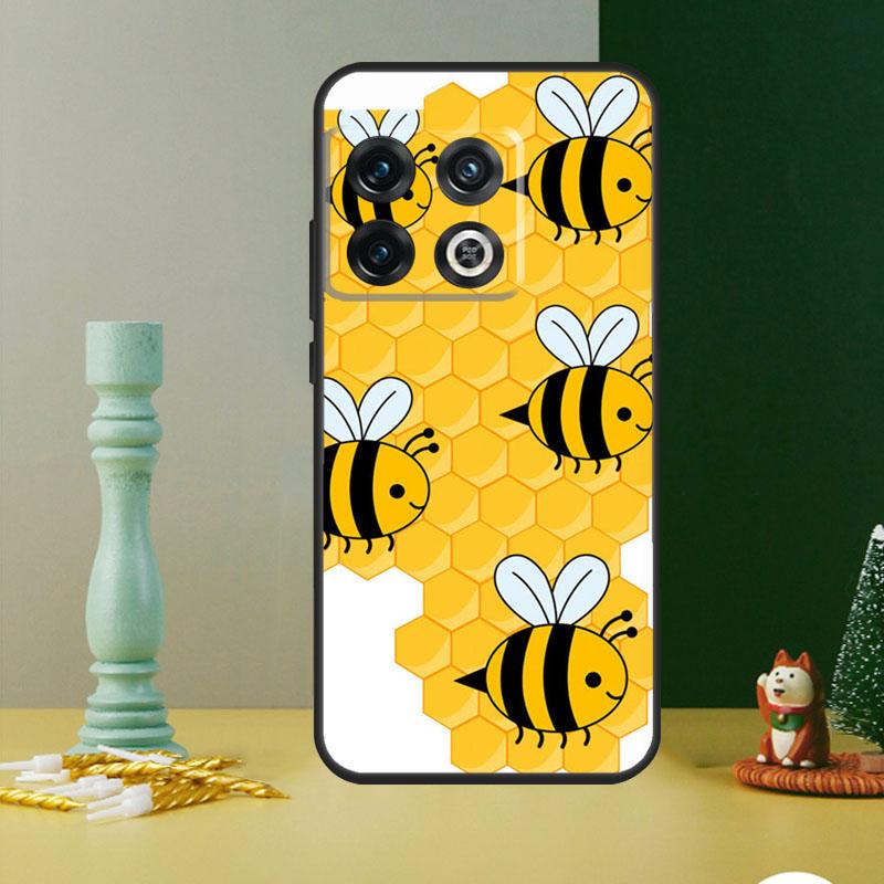 Bumble Bee Honeycomb Honey Phone Case For OnePlus 13 12 11 9 10 Pro 13R 12R 8T 9RT 10T 10R Nord 4 CE 2 3 Lite N20 N30