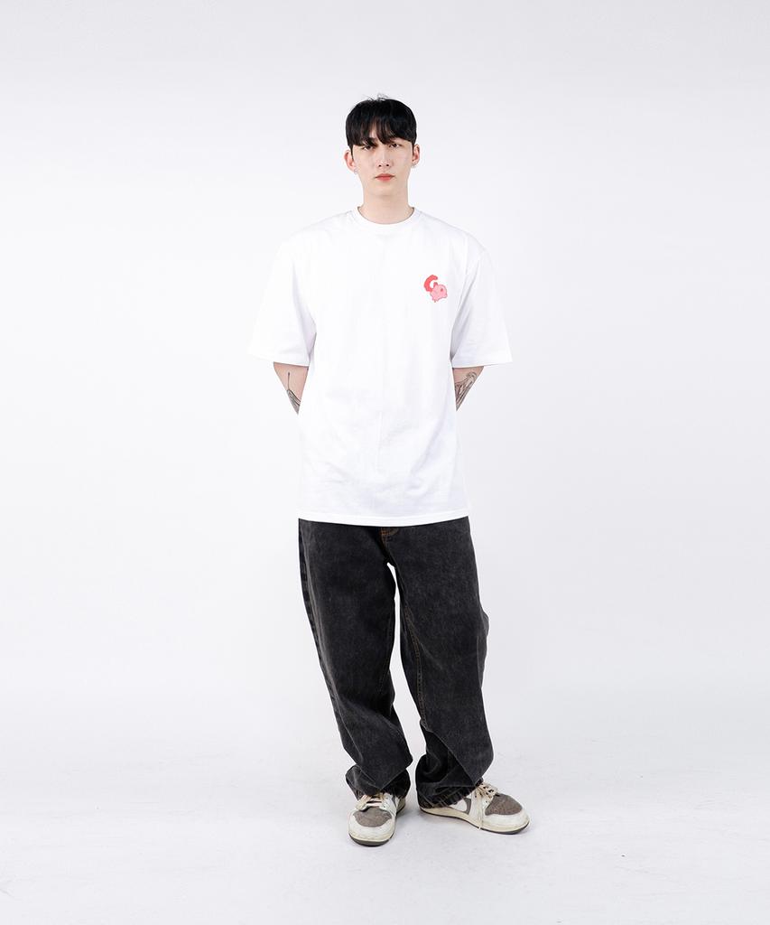 Gupeuopeuseutyudio Gos Main Logo Tee - White