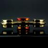 Spin Gear Heavy Torque Bar Hand Spinner (Two-Wing Type) (FS05 Gold-Plated Brass with Japanese-Made NSK Bearings, Red)