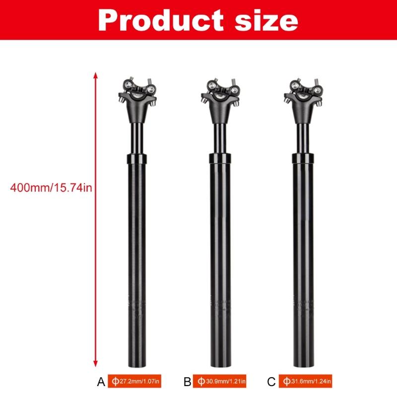 Road Bike Suspension Seatpost Shock Absorbers Bicycles Seat Post Adjusted Coil Spring Aluminum Alloy Seat Post