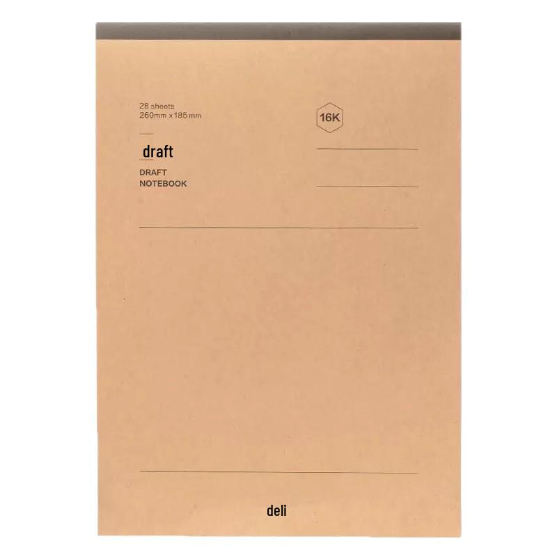 Deli D1268 Thick Sectioned Math Exam Draft Pad