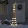 VidaXL LED Christmas Tree Warm White 51 X 51 X 190 Cm Metal, Modern Living Room, String Lights, Christmas Decoration 42018771
