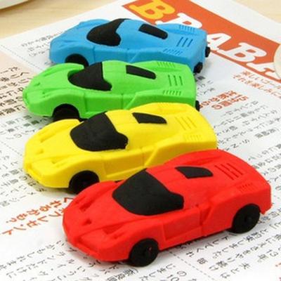 Colorful Simulated Cartoon Car Eraser for Kids School Supplies Office Supplies Kids