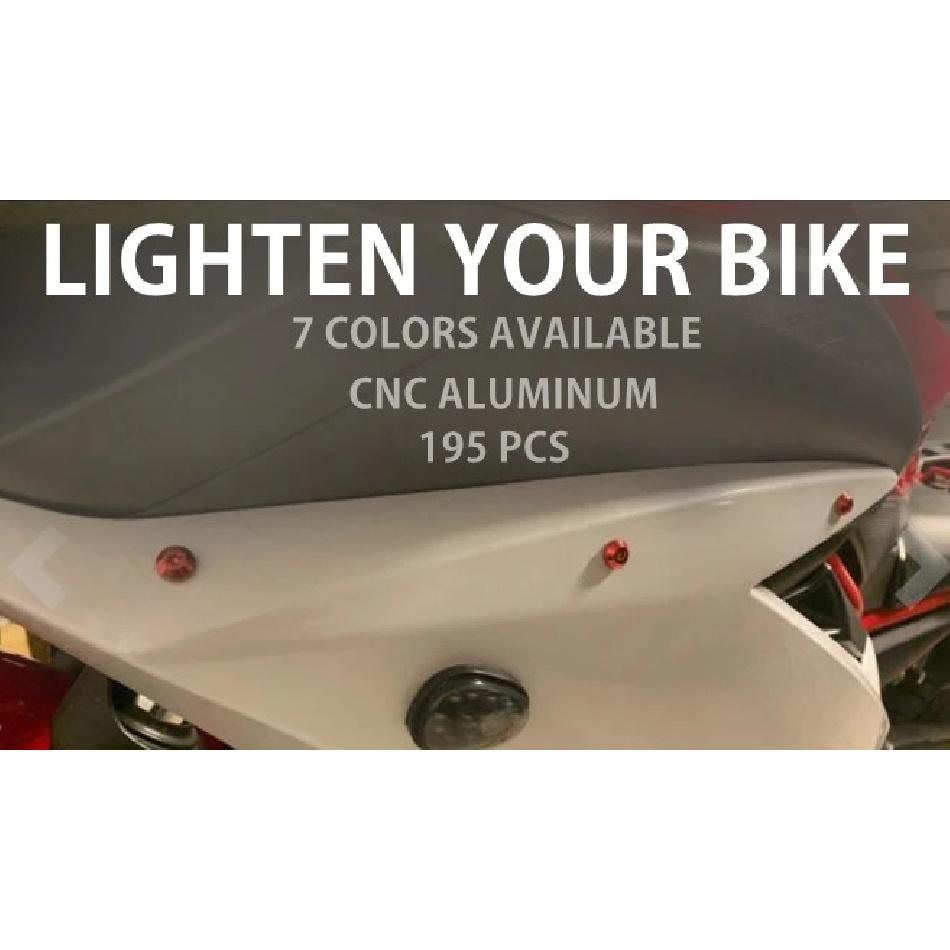 Pro Kawasaki NINJA 250R 300 ER6 650 ZX6 ZX7 ZX9 ZX10 ZX12 ZX14 Z1000 Z900 Z800 Z750 Z650 Šrouby kapotáže Upevňovací klip Sada šroubů