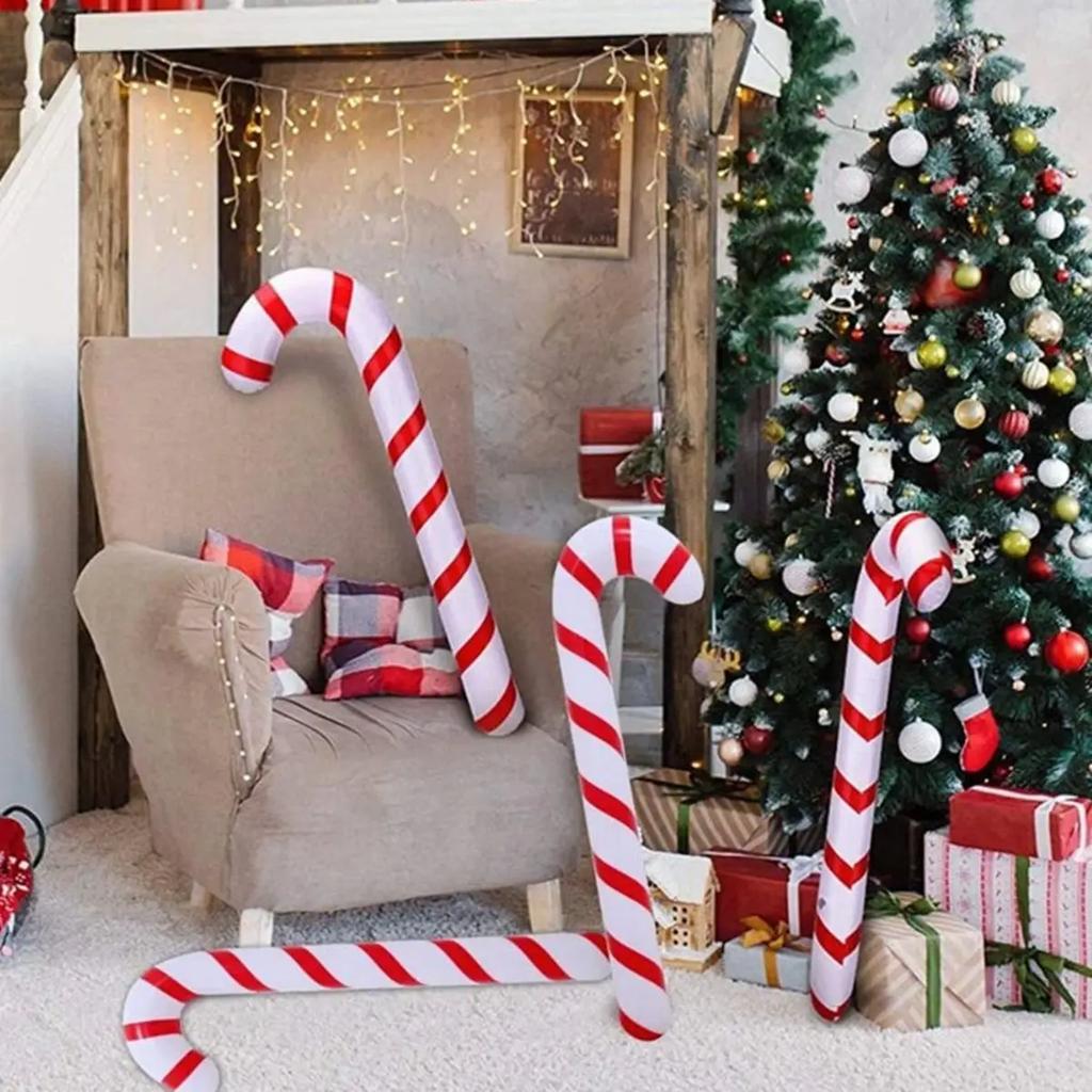 Xmas Inflatable Christmas Candy Cane Stick 2025 Christmas Decoration Xmas Decorations For Home 2025 Xmas Navidad Natal