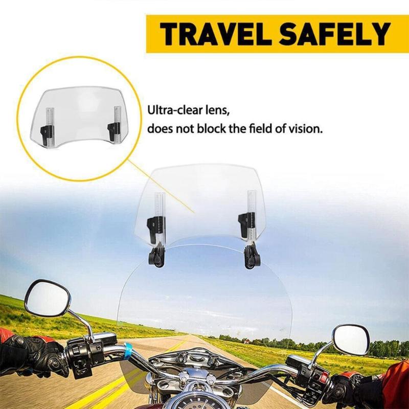 Motorcycle Deflector Universally Motorcycle Modified Windshield Windscreen PC Lens Windscreen for Most Model